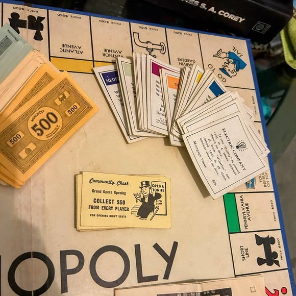 Vintage 1946 Monopoly Game Complete Wooden Pieces Board - Picture 10 of 10